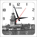 Cam Baskılı Saatler - CAM 001 - Kare